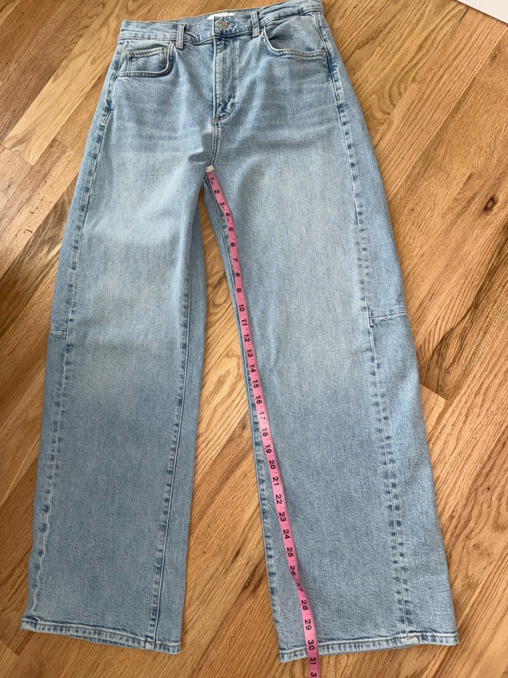 Anthropologie $269 PAIGE Arellia Skimmer High Rise Tapered Jeans Mar Vista 28 - Picture 10 of 15